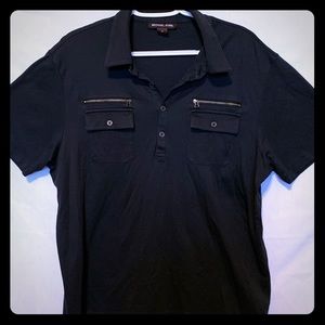 MK short sleeve double pocket w/zipper golf polo